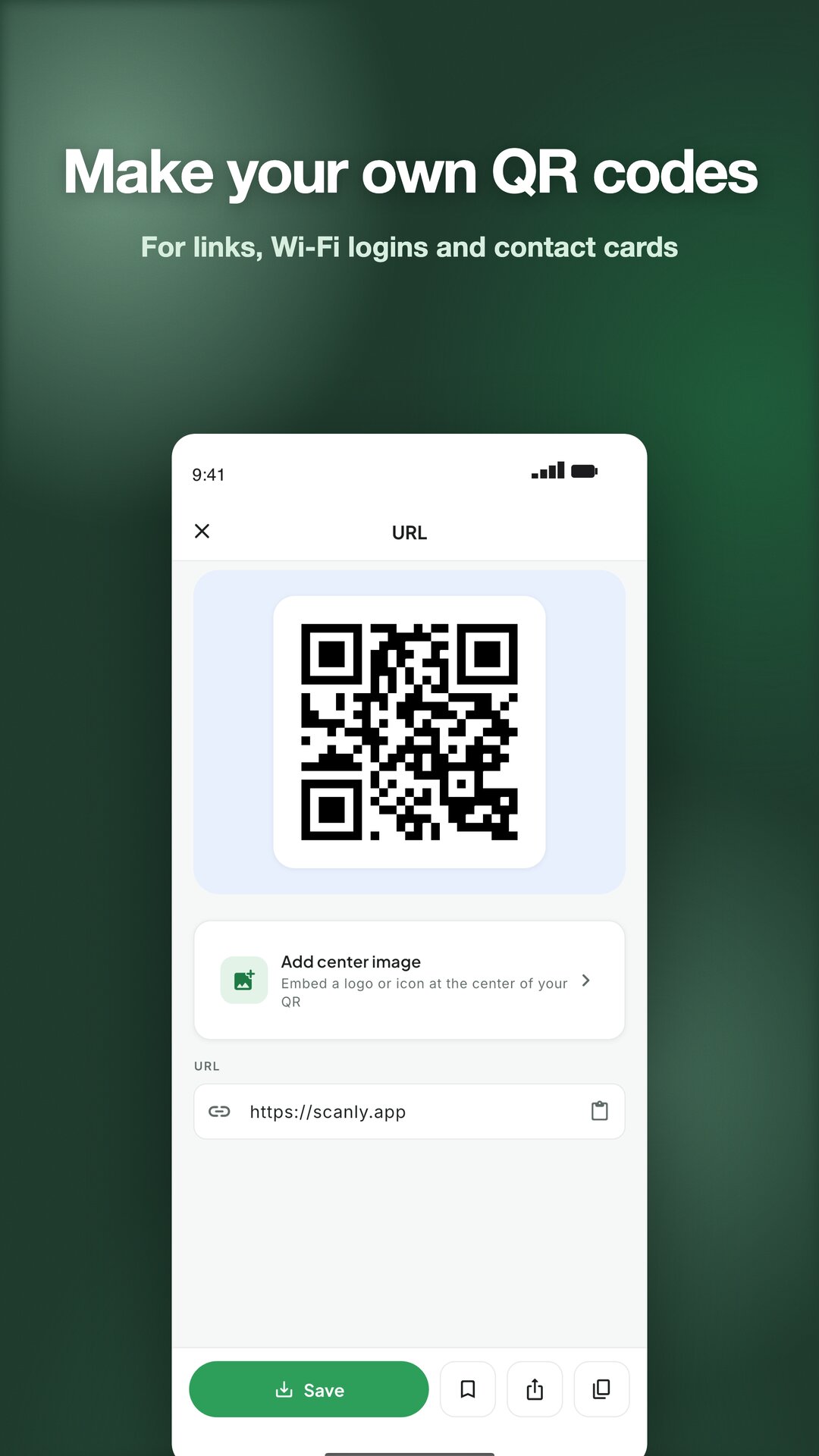Make your own QR codes