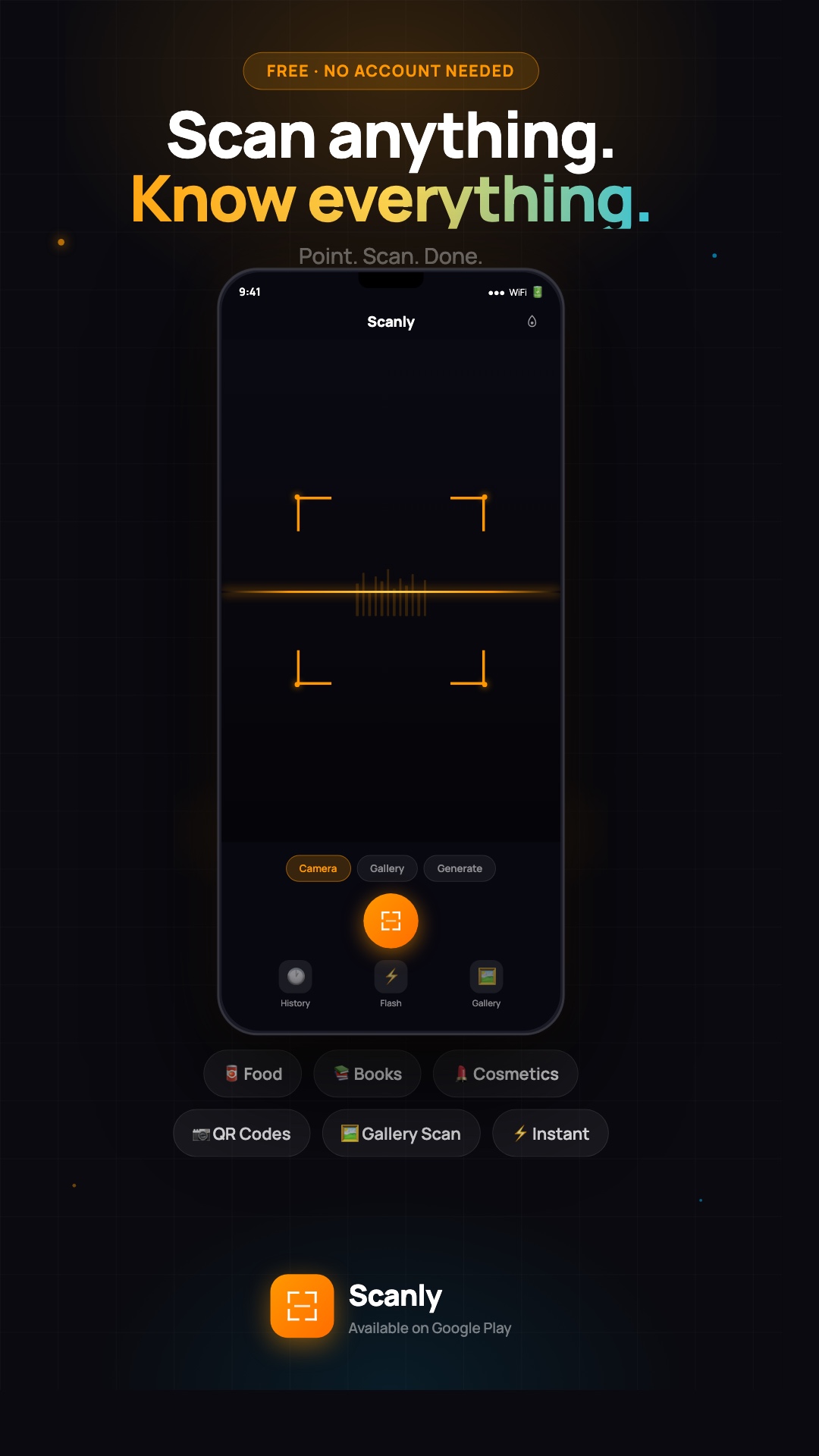 Scanly scanner screen